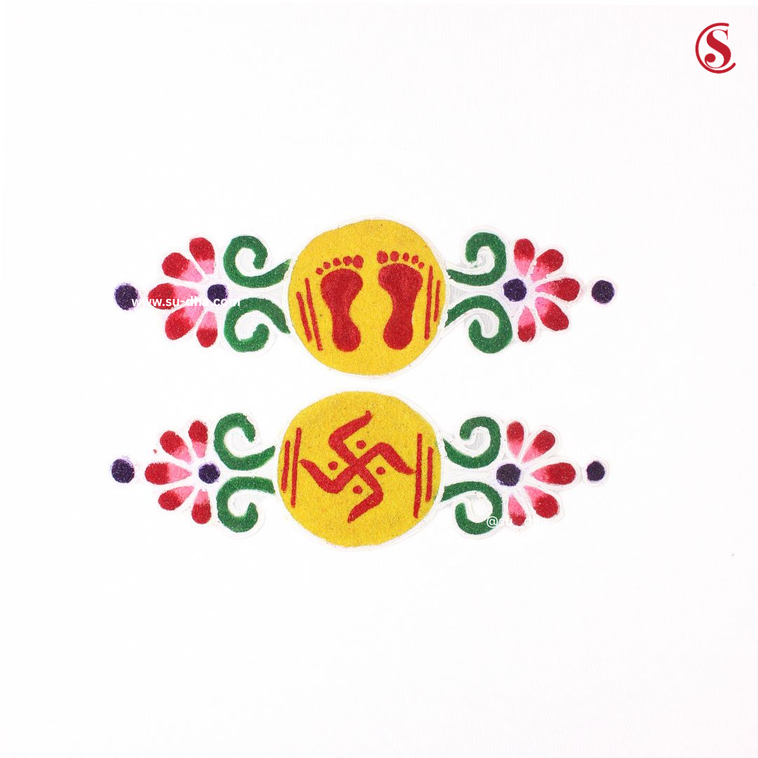Devghar Rangoli by Sudha Bags 7