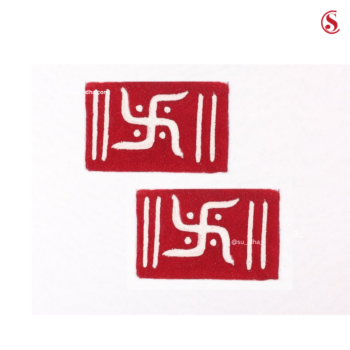 Swastik Rangoli (Set of 2)